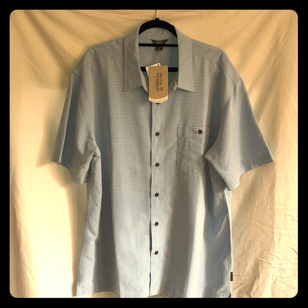 NEW WITH TAGS ON Royal Robbins button down shirt
